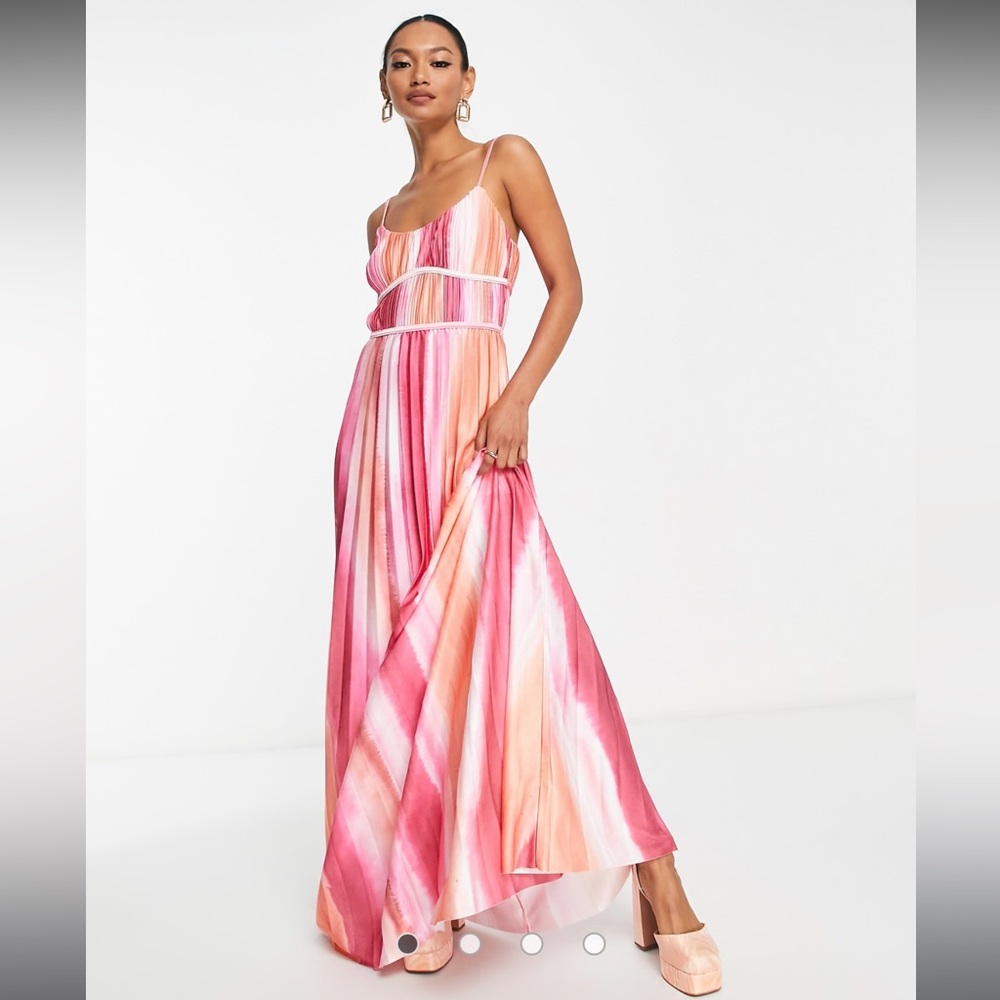 ASOS Multicolor Striped Maxi Dress